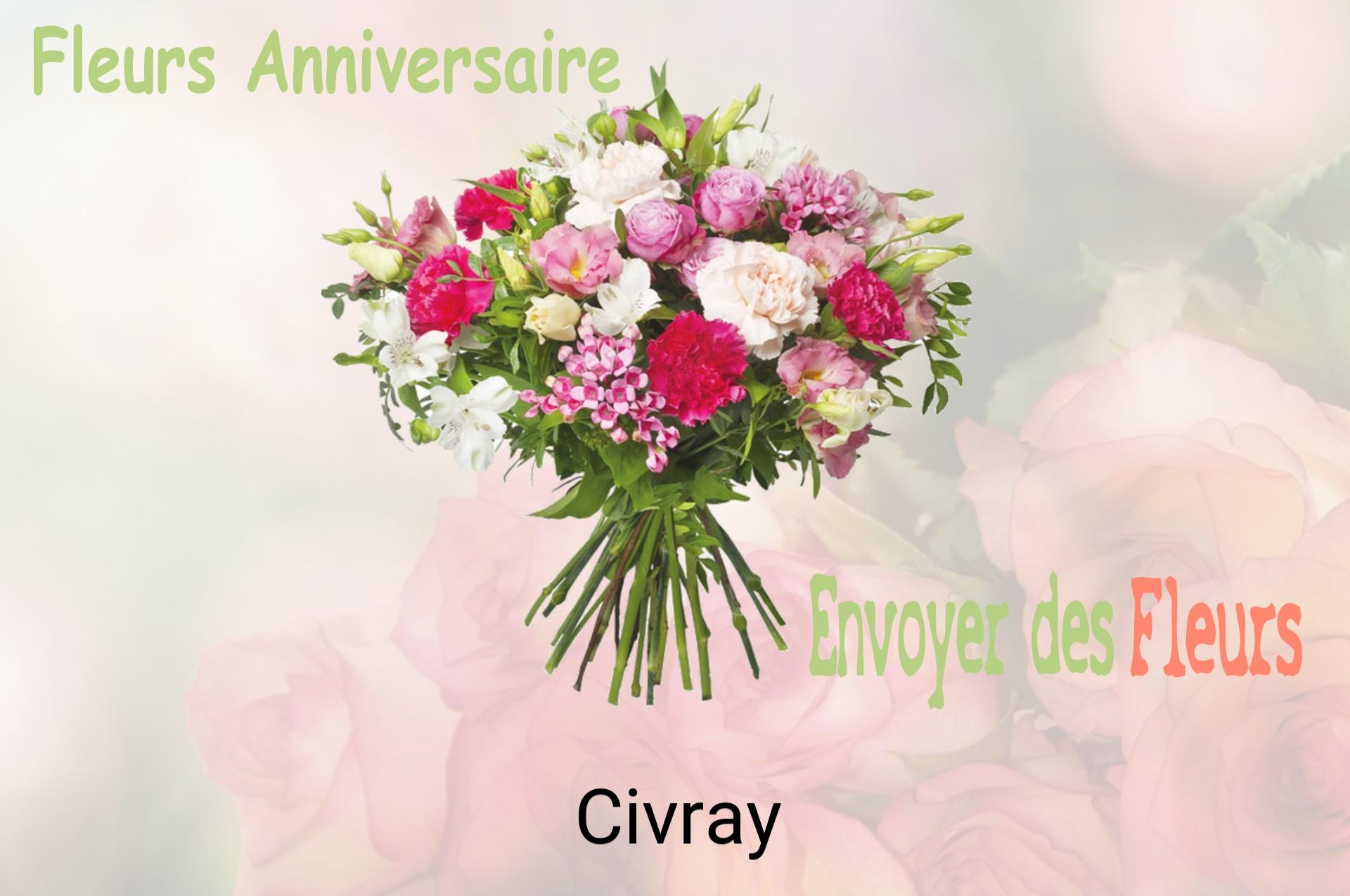 Bouquet de fleurs d’anniversaire livré à Civray